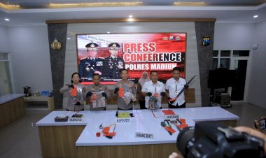 Polres-Madiun-Amankan-Komplotan-Pembobol-Toko-Lintas-Daerah