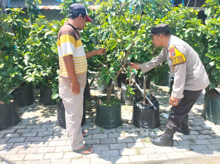 Bhabinkamtibmas Kedungbanteng Silaturahmi ke Warga Penggerak Ketahanan Pangan