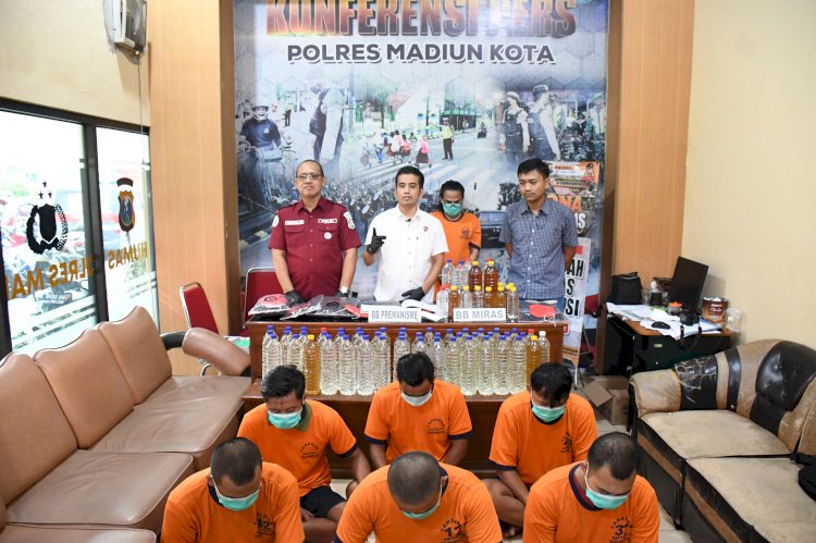 Polres Madiun Kota Berhasil Amankan Belasan Tersangka Kasus Pengeroyokan dan Penganiayaan