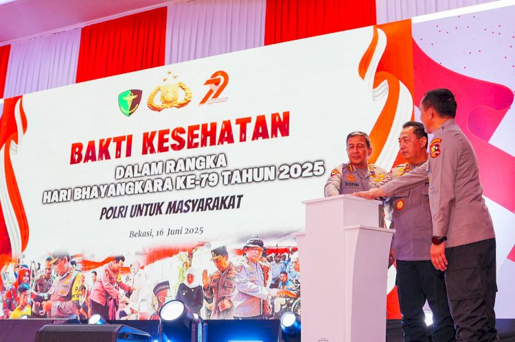 Kapolri Hadiri Puncak Bakti Kesehatan Jelang Hut ke-79 Bhayangkara, Diikuti Ratusan Ribu Peserta