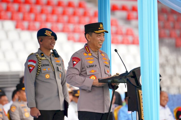Pimpin Apel Ojol-Buruh di Sumsel, Kapolri Tekankan Jaga Persatuan hingga Stabilitas Nasional